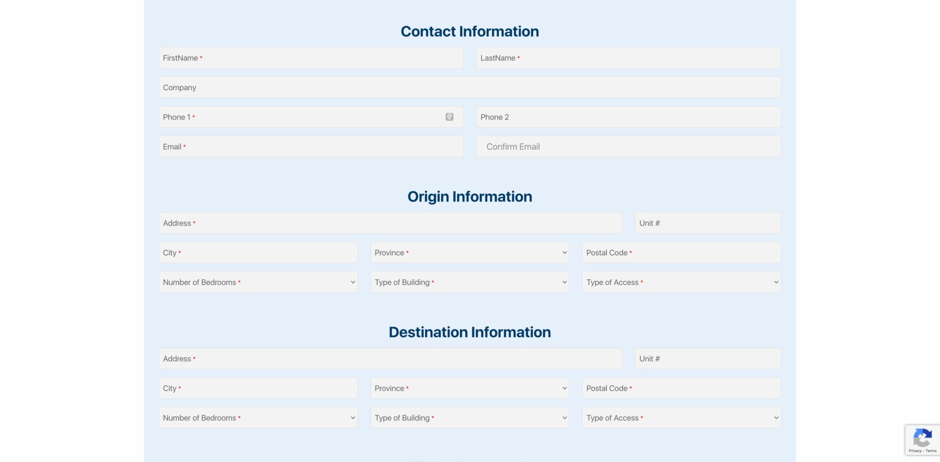 Screenshot 2025 09 30 at 11 43 42 Detailed moving estimates First Rate Movers