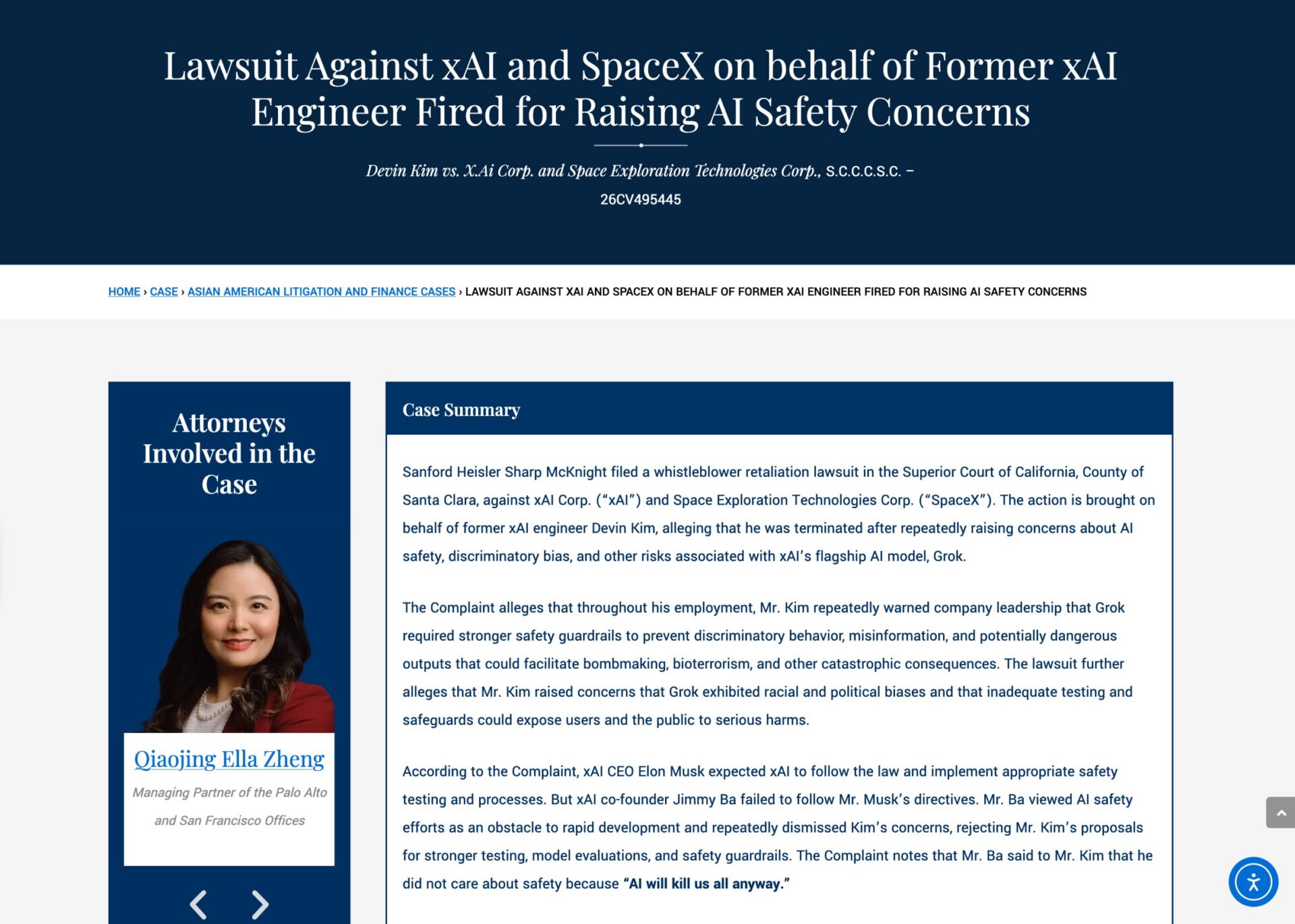 Sanford Heisler Sharp McKnight - WPRiders Case Study